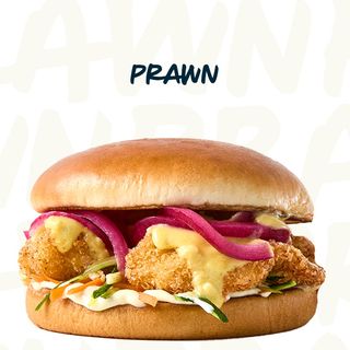 Prawn burger