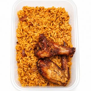 Party Jollof and 2 Wings Combo