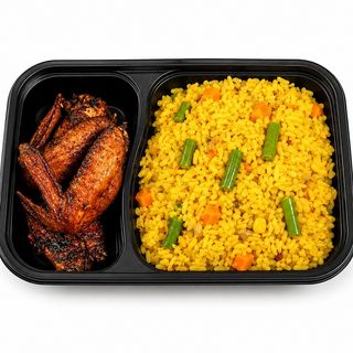 Fried Rice and 5 Chicken Wings Combo