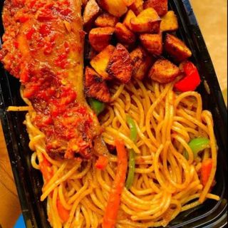 Special jollof spaghetti