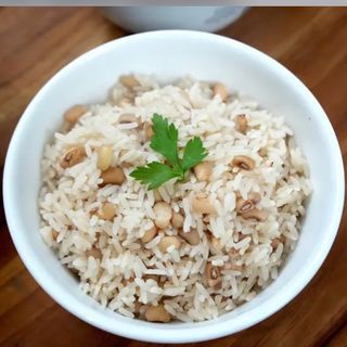 White Rice & Beans with Egg & Beef