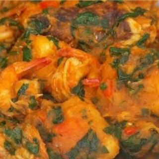 Vegetable Yam porridge