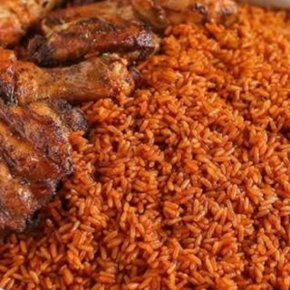 Smokey Jollof Rice and Grilled Chicken