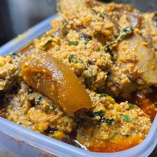 Egusi: Chicken & PoundedYam