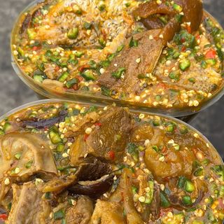 Okra: Kpanla, Kpomo & PoundedYam