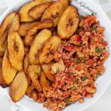 Plantain & egg sauce 