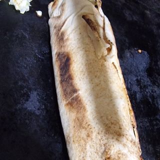 chicken shawarma with double hotdog 