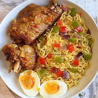 Craving Garnished Indonmie noodles 
