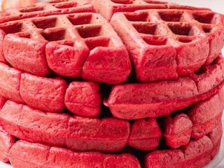 Strawberry waffles