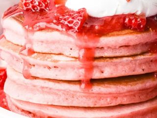 Strawberry pancakes