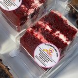 Luxe velvet cake slice