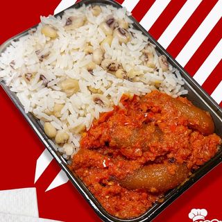 Kpomo Rice & Beans Plate