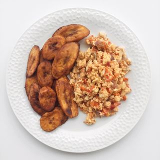 Fried Plantain & Egg Sauce