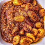 Beans Porridge, Plantain & Chicken