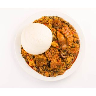 Semo with Any Soup Of Choice and Chicken