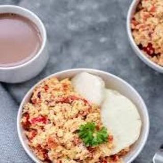 Boiled Yam And Fried Eggs 