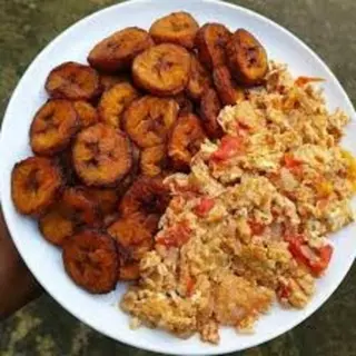 Plantain With Fried Egg