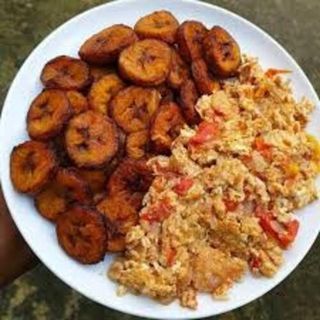 Plantain With Fried Egg 