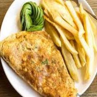 Fried Potatoes with Fried Egg