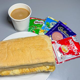 Bread + Fried Egg + Tea