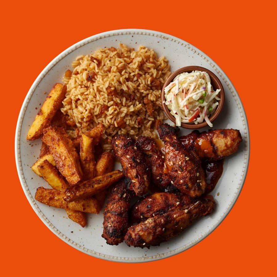 Smoky jollof + chicken