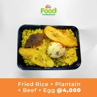 Fried Rice + Beef + Egg Combo