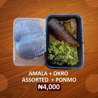 Amala + Okro Combo