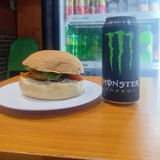 Burger + Monster Energy