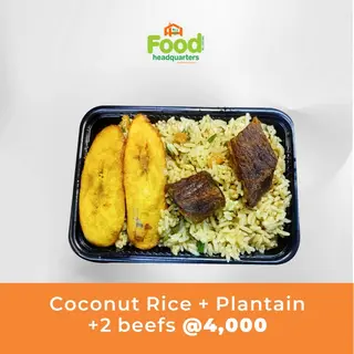Coconut Rice + Beefs Combo