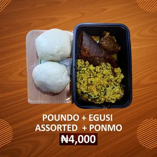 Poundo + Egusi Combo