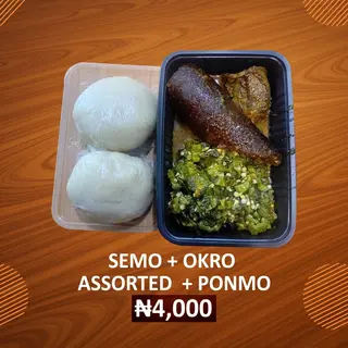 Semo + Okro Combo
