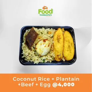 Coconut Rice + Beef + Egg