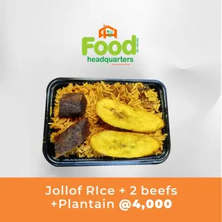 Jollof Rice + Beefs Combo