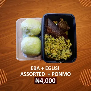 Eba + Egusi Combo