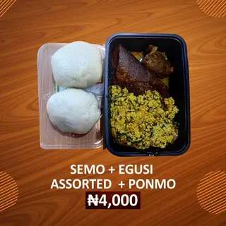 Semo + Egusi Combo