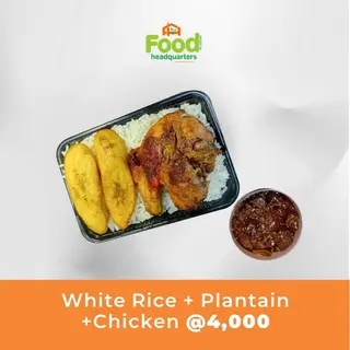 White Rice + Chicken Combo