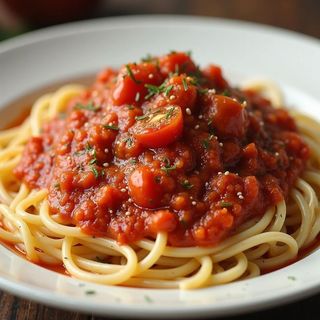 White Spaghetti with sauce