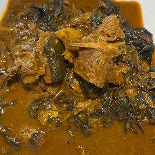 Bitterleaf Soup with Eba