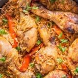 Jollof Rice and Big Chicken