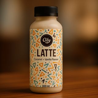 Iced latte - bottled (vanilla & caramel flavor)