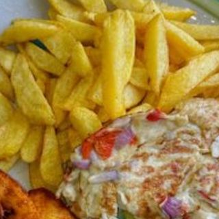 Potato Chip And fried egg 