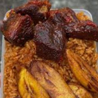 Rice & Beef and Plantain Combo
