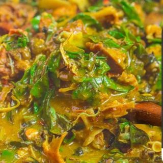 Oha soup +beef and goat and semo