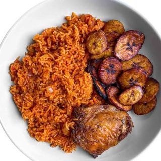Jellof Rice +Chicken+Plantain