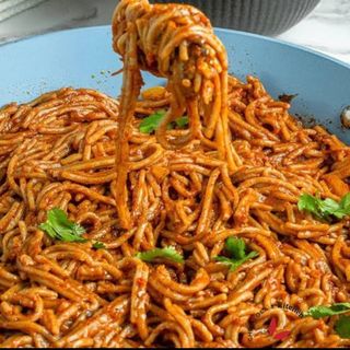 Spaghetti Jollof+Protein+Side+Drink