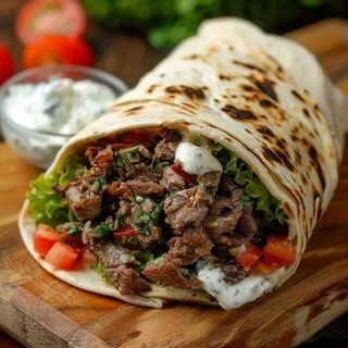 Beef Shawarma with Single Sausage