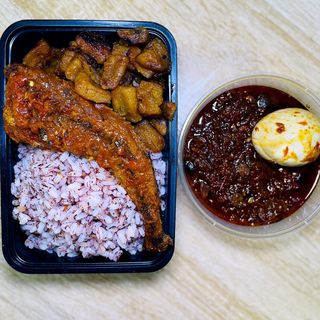 Ofada big combo with fish