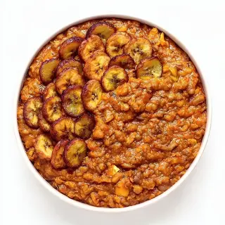Beans Combo (Beans, Ponmo, Egg & Plantain)