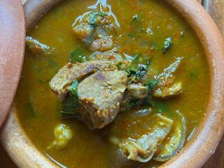 Goat meat pepper soup