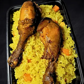 Jollof/Fried Rice + 1 Piece Chicken